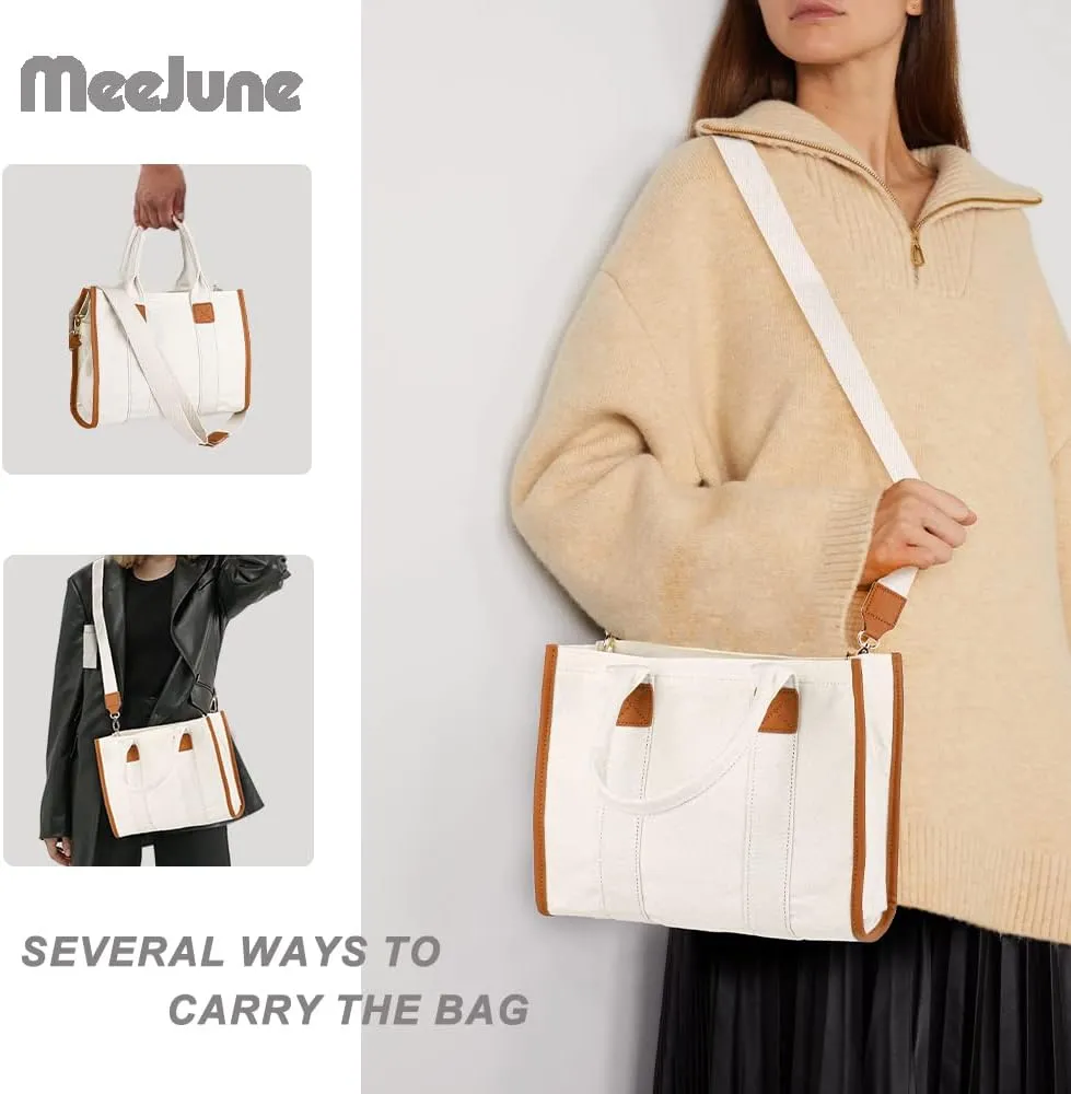 Canvas Tote Bag for Women Top Handle Handbag Crossbody Tote Bag for Women