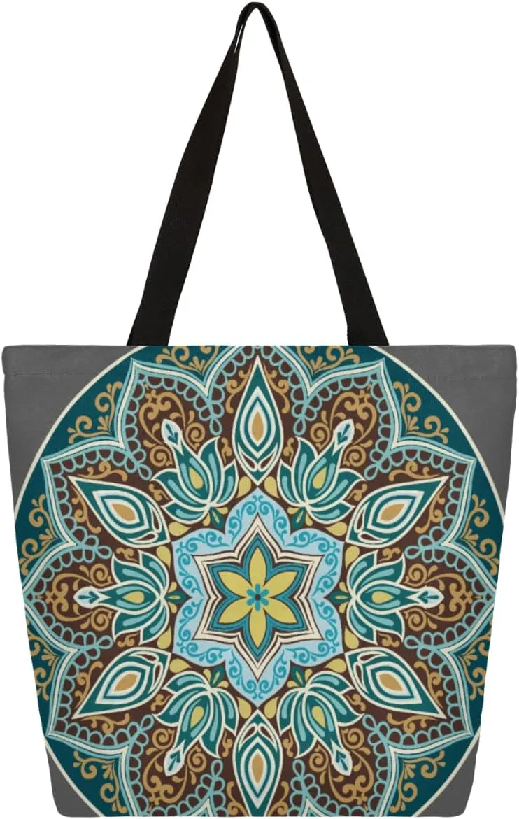 Canvas Tote Bag Large Women Casual Shoulder Bag Handbag Reusable Storage Shoulder Bag