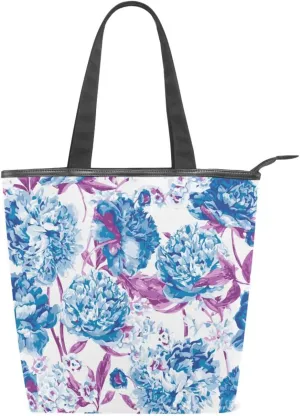 Canvas Tote Bags Purses Handbags for Women Men Top Handle Ladies Shoulder Bags Multicolored Pattern