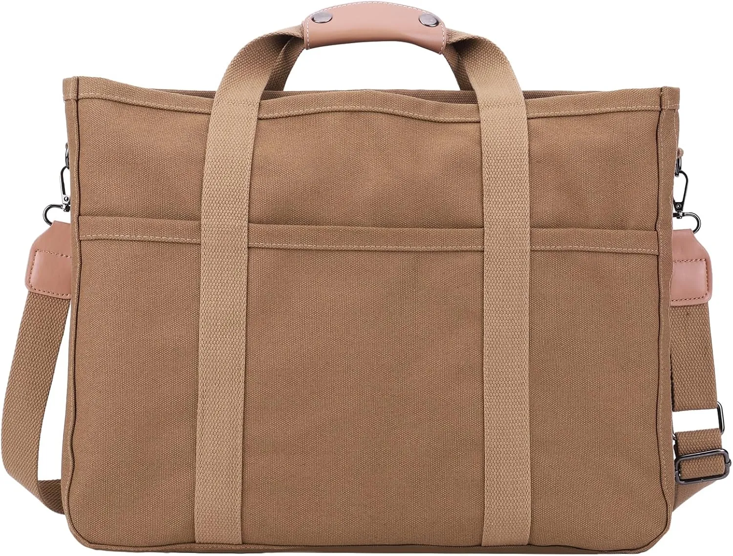 Canvas Tote With Multi Pockets for Women - Handbag, Mommy Bag, Casual Shoulder Crossbody With Compartments
