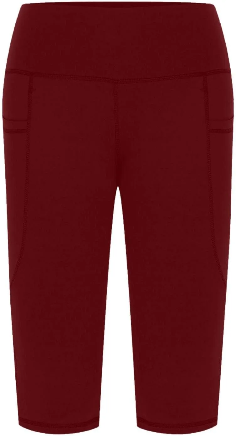 Capris Pants for Women High Waist | Tummy Control Straight Leg Yoga Pants with Pockets Workout Yoga Shorts