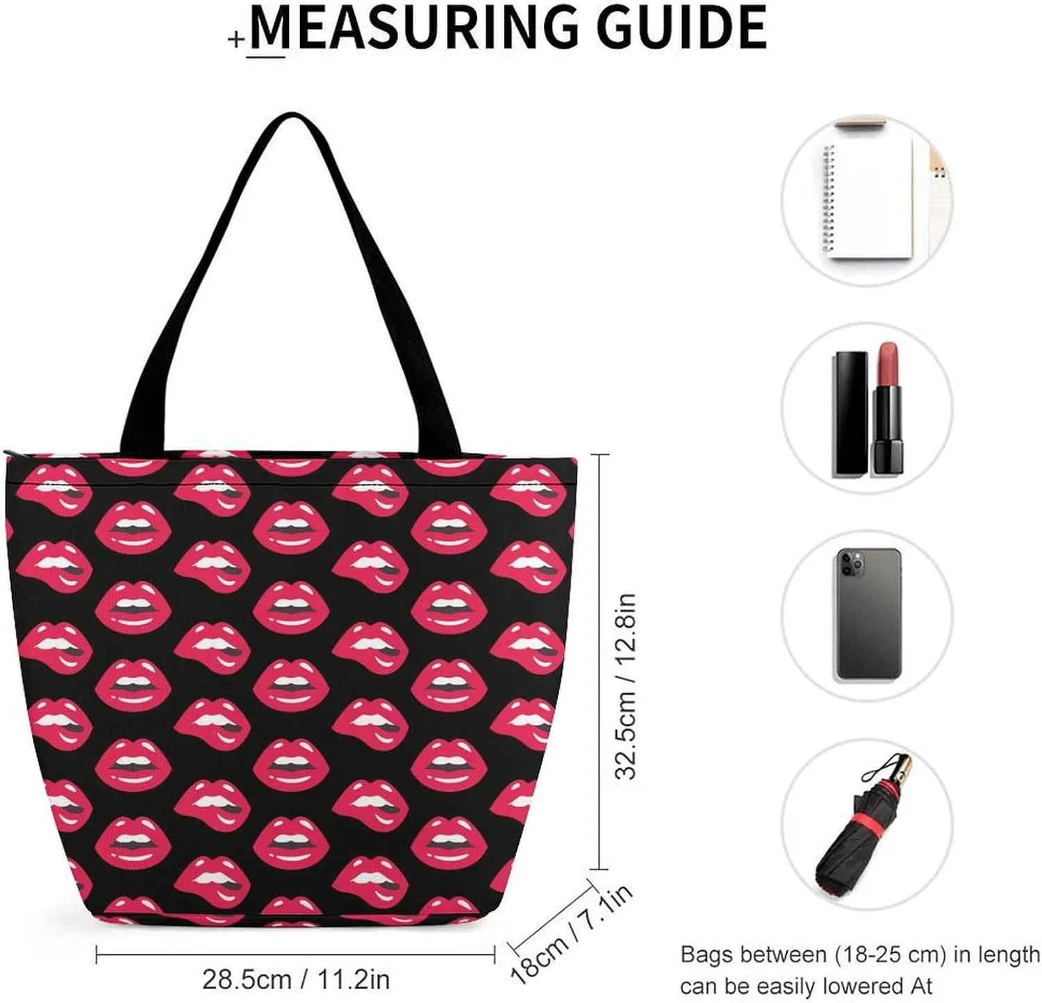 Cartoon with Bacon And Eggs Women's Tote Bag Reusable Handbag for Shopping Work Travel Big Capacity