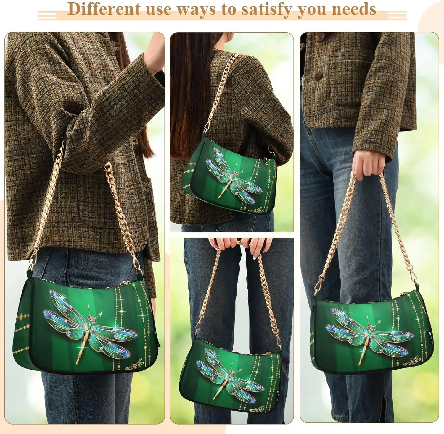 Chain Shoulder Bag Tote Handbag Purse for Women