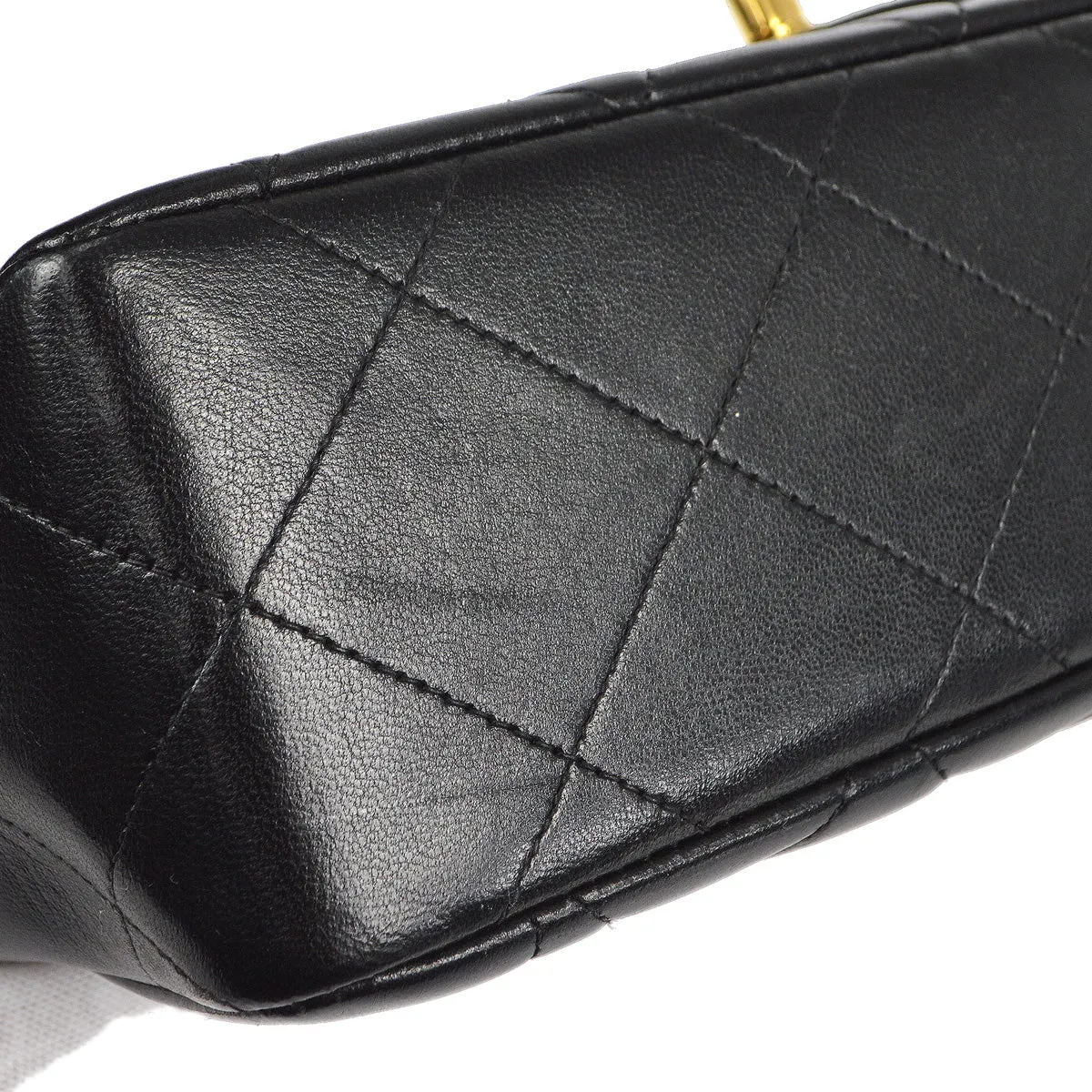 CHANEL 1994-1996 Border Flap Medium Black Lambskin 87841