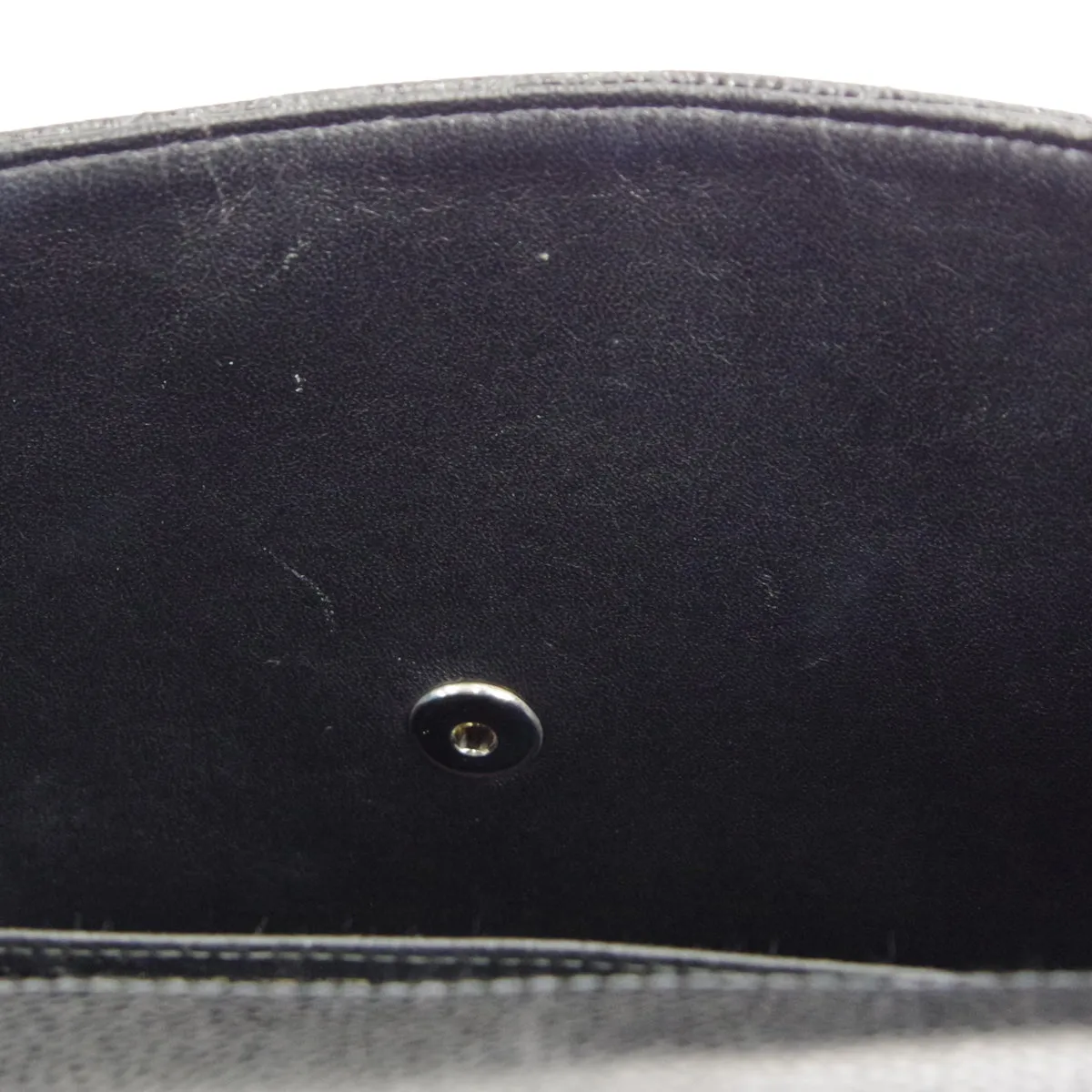 CHANEL 2000-2001 Classic Flap Jumbo SHW Black Caviar 48504