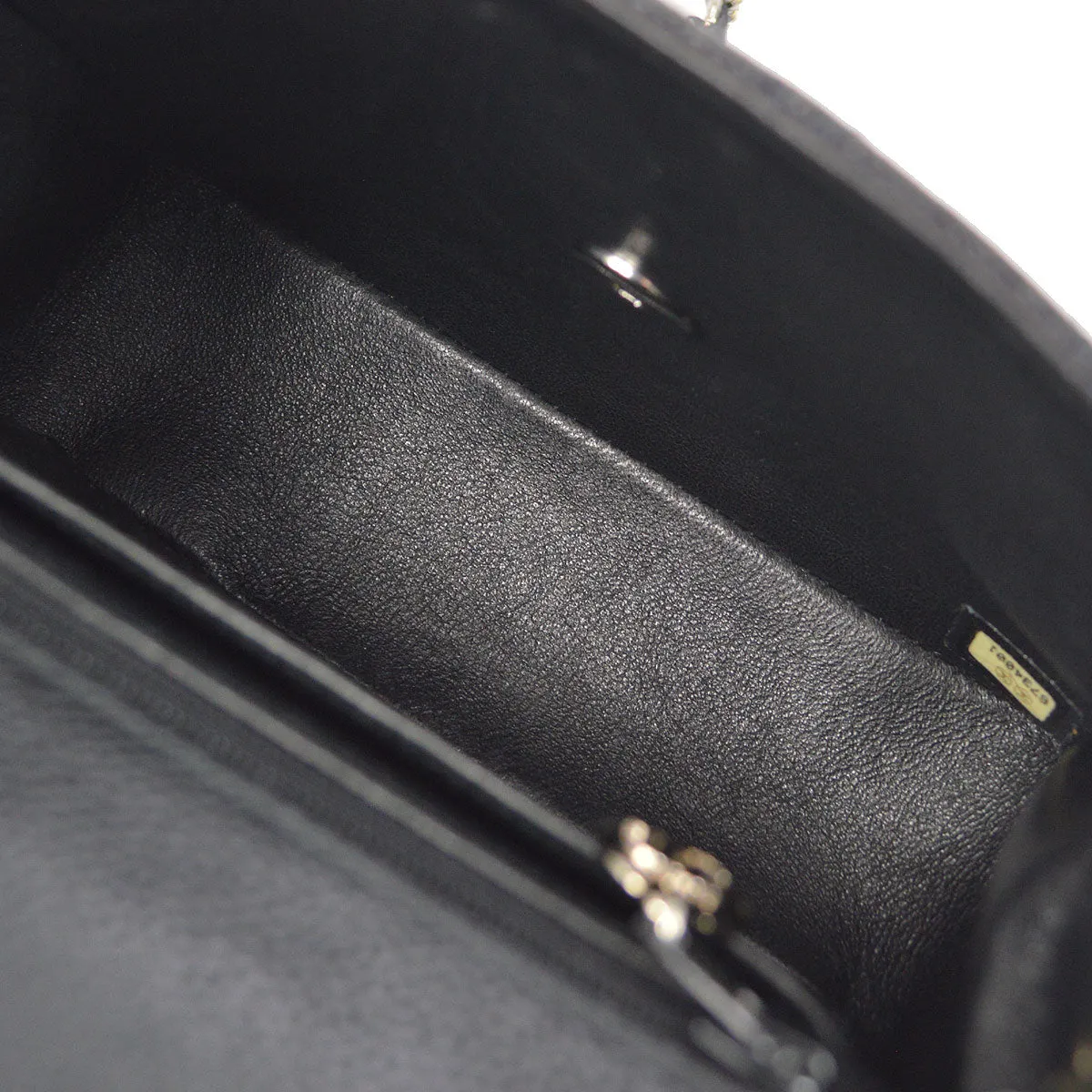 CHANEL 2000-2001 Classic Square Flap Mini 17 Black Caviar 27254