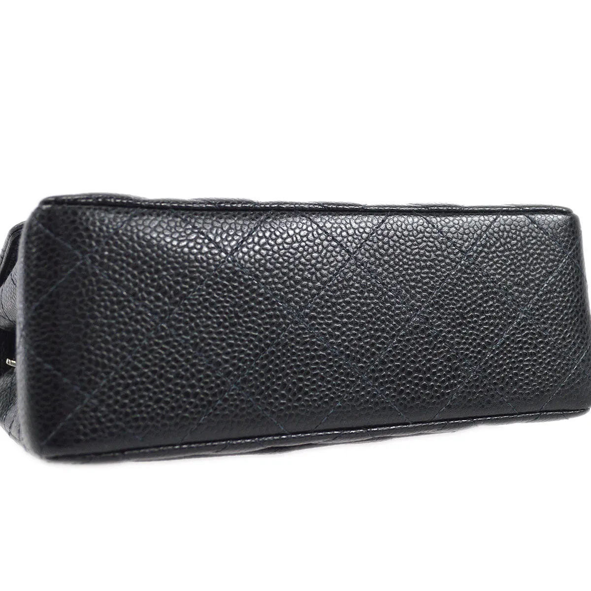 CHANEL 2000-2001 Classic Square Flap Mini 17 Black Caviar 27254