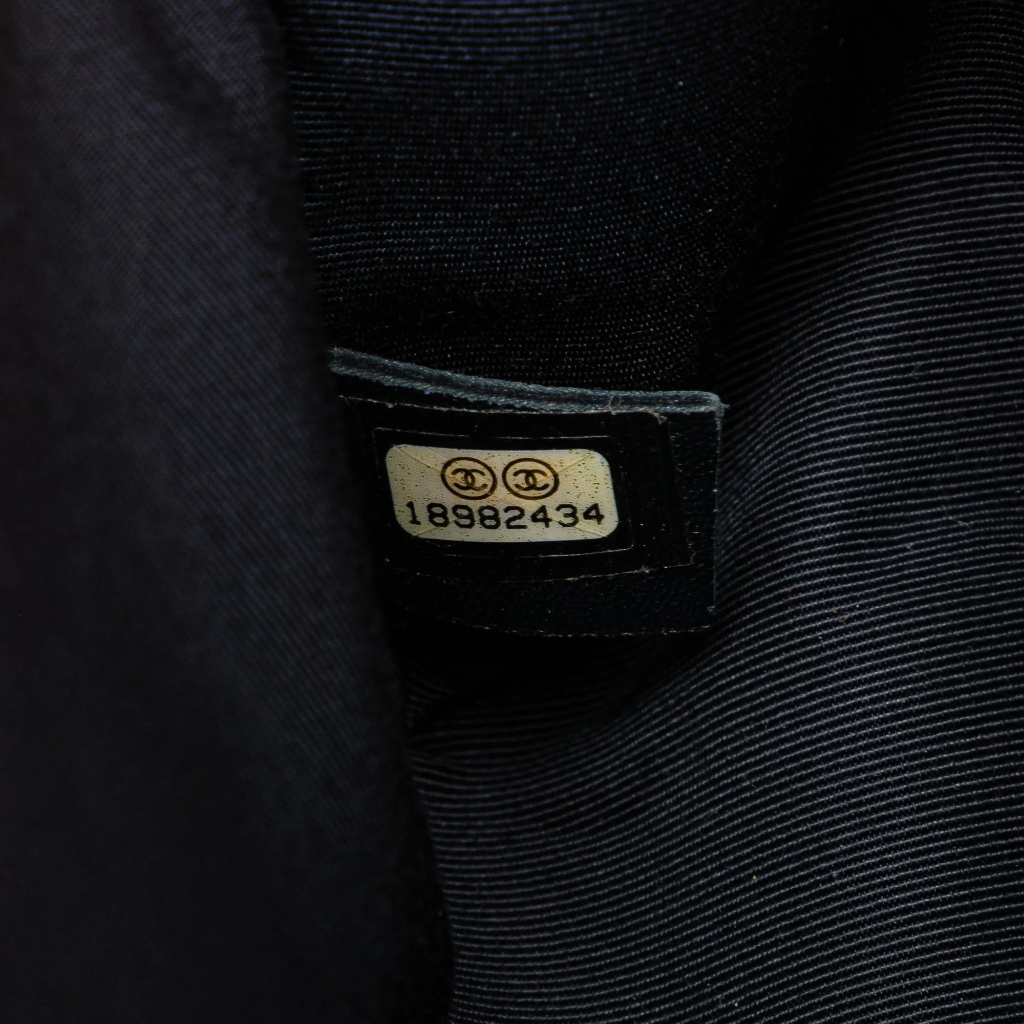 Chanel Old Medium Lambskin Embossed Cube Boy Flap