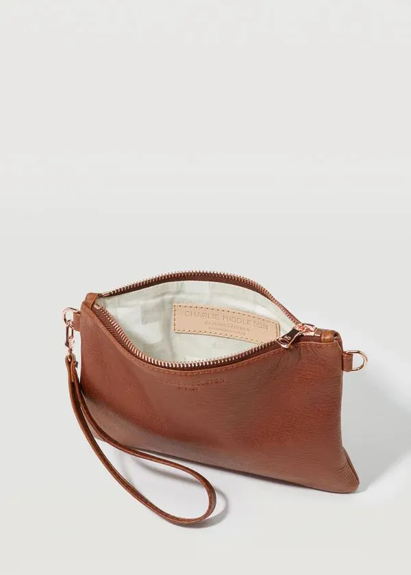 CHARLIE MIDDLETON Cedar Essential Crossbody Bag - Gold