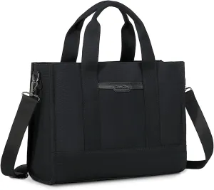 Chase Chic Canvas Tote Bag with Zipper for Women, Multi Pocket Shoulder Crossbody Handbag Bag with Compartments for Work