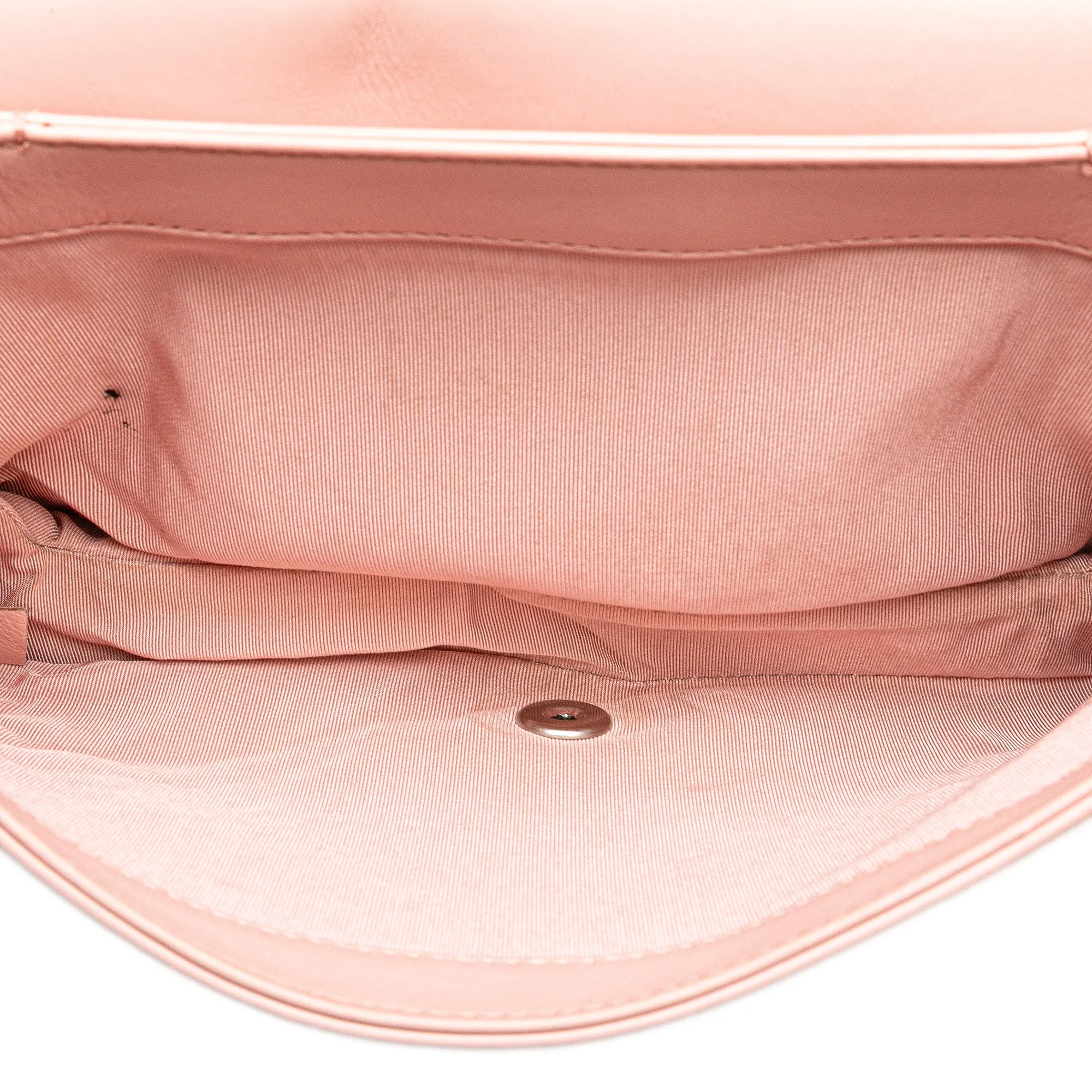 Chevron Calfskin Studded Full Flap