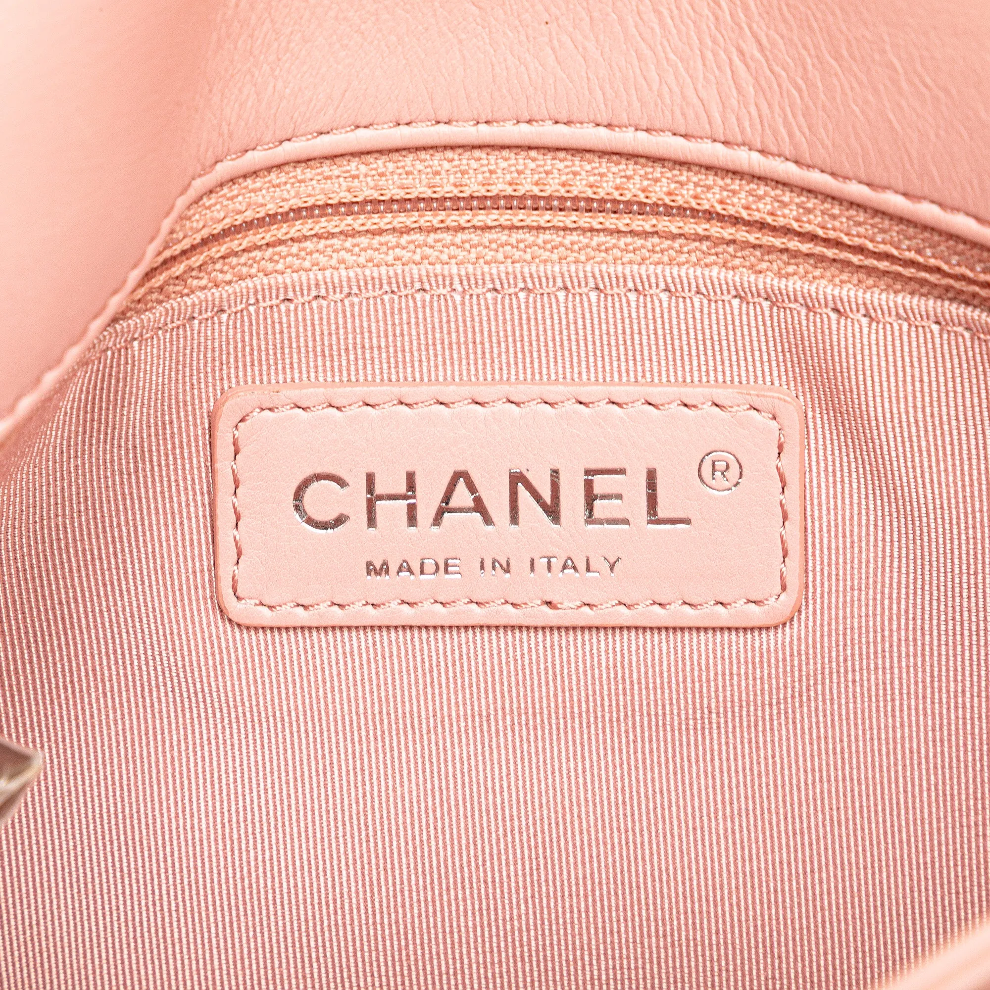 Chevron Calfskin Studded Full Flap