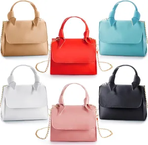 Chunful 6 Pcs Mini Purse Crossbody Toddler Purse Tiny Shoulder Handbag Bag for Women Teen Girl Party Favors Party Favors