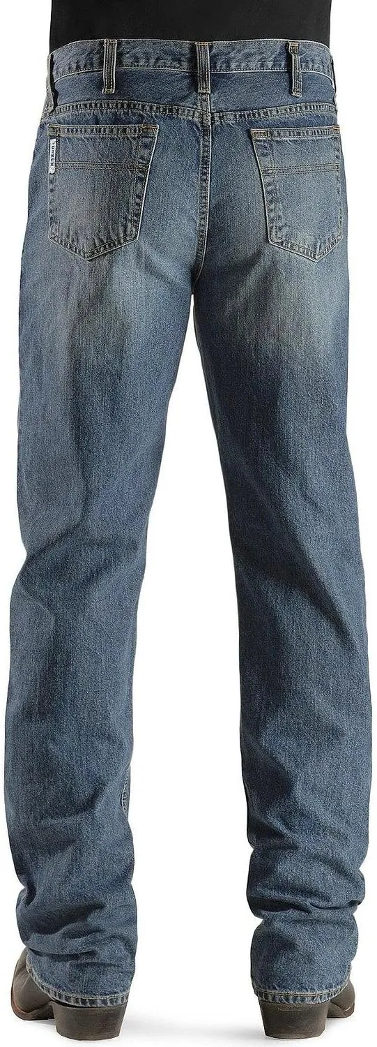 Cinch Men's White Label Relaxed Fit Jean, Light Stone Wash, 28W x 30L