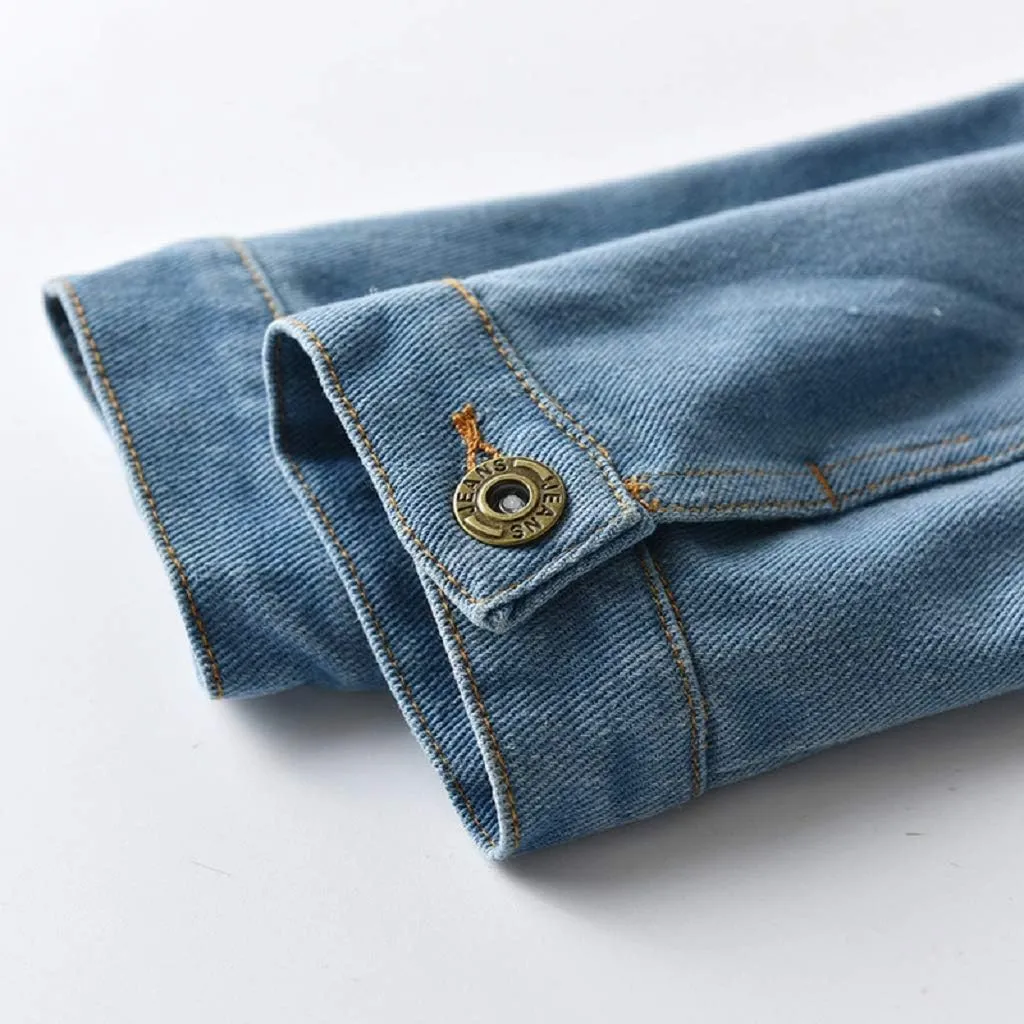 CM C&M WODRO Baby Boys Girls Denim Jacket Kids Toddler Button Down Jeans Jacket Top Coat Outerwear