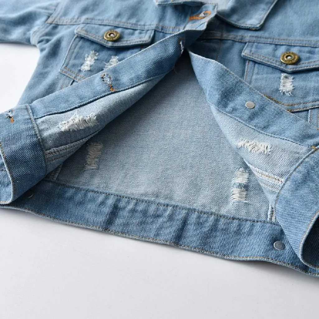CM C&M WODRO Baby Boys Girls Denim Jacket Kids Toddler Button Down Jeans Jacket Top Coat Outerwear