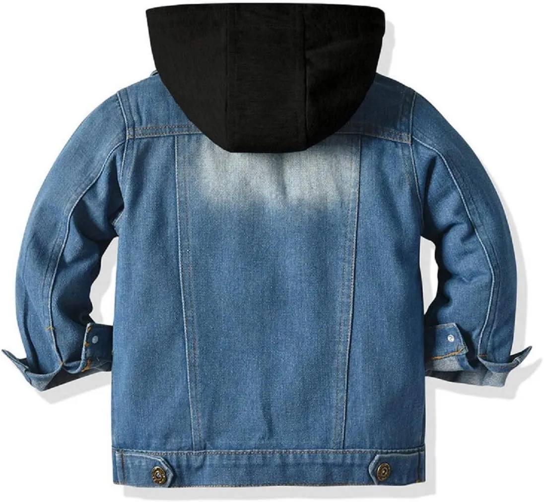 CM C&M WODRO Baby Boys Girls Denim Jacket Kids Toddler Button Down Jeans Jacket Top Coat Outerwear