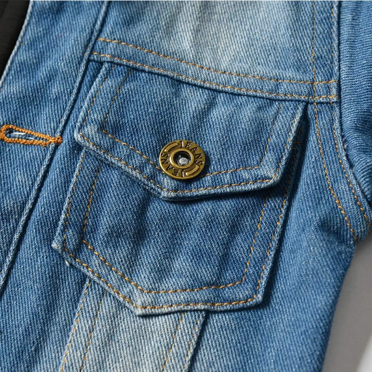 CM C&M WODRO Baby Boys Girls Denim Jacket Kids Toddler Button Down Jeans Jacket Top Coat Outerwear