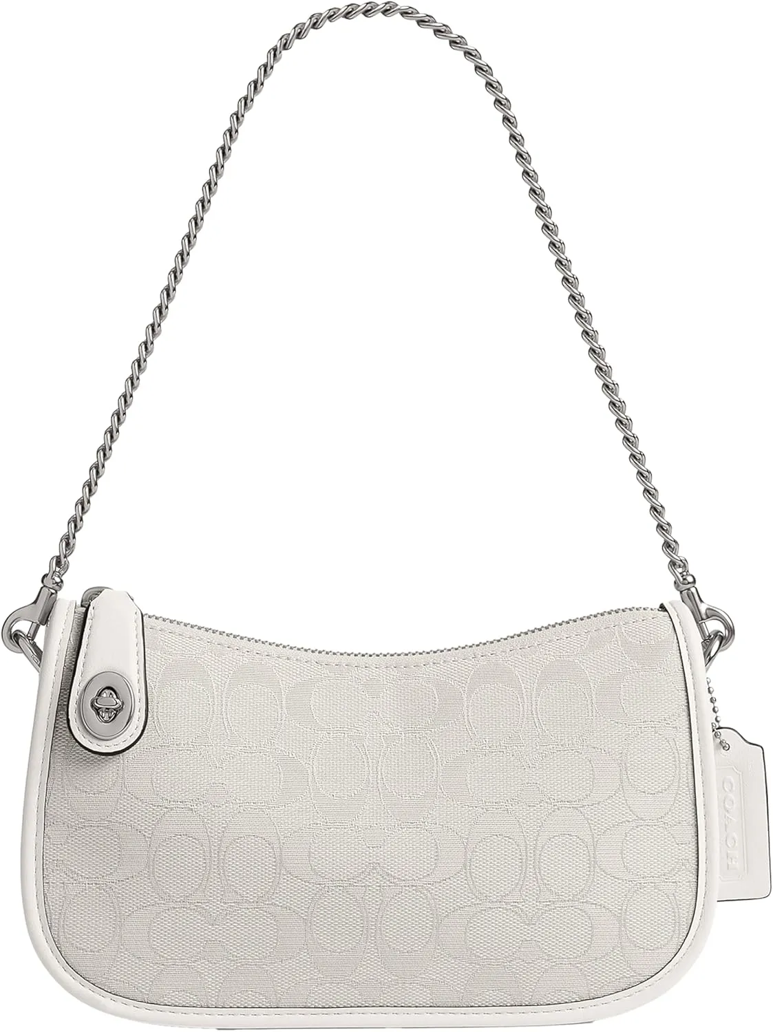 Coach Swinger Bag in Signature Jacquard, LH/Cloud Chalk