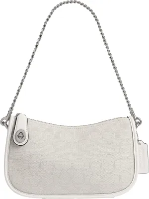 Coach Swinger Bag in Signature Jacquard, LH/Cloud Chalk