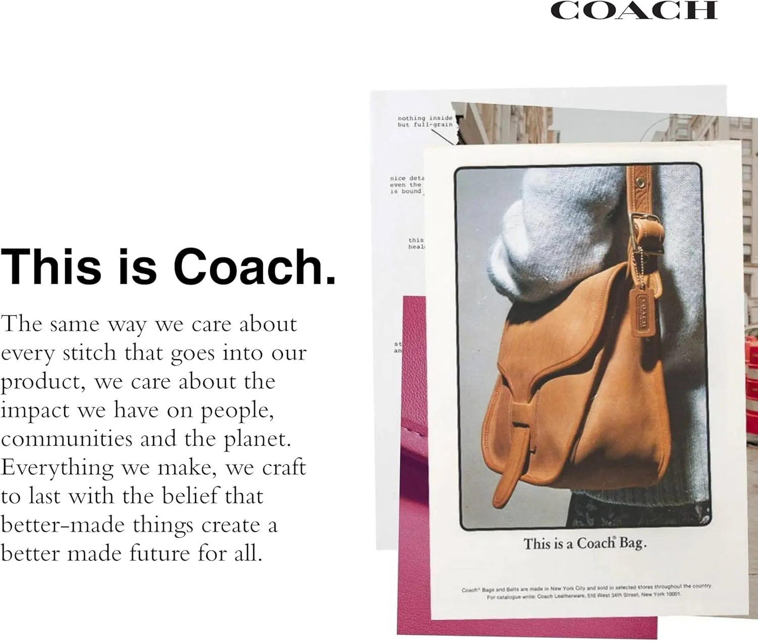 Coach womens Motif Chain Bag Charm