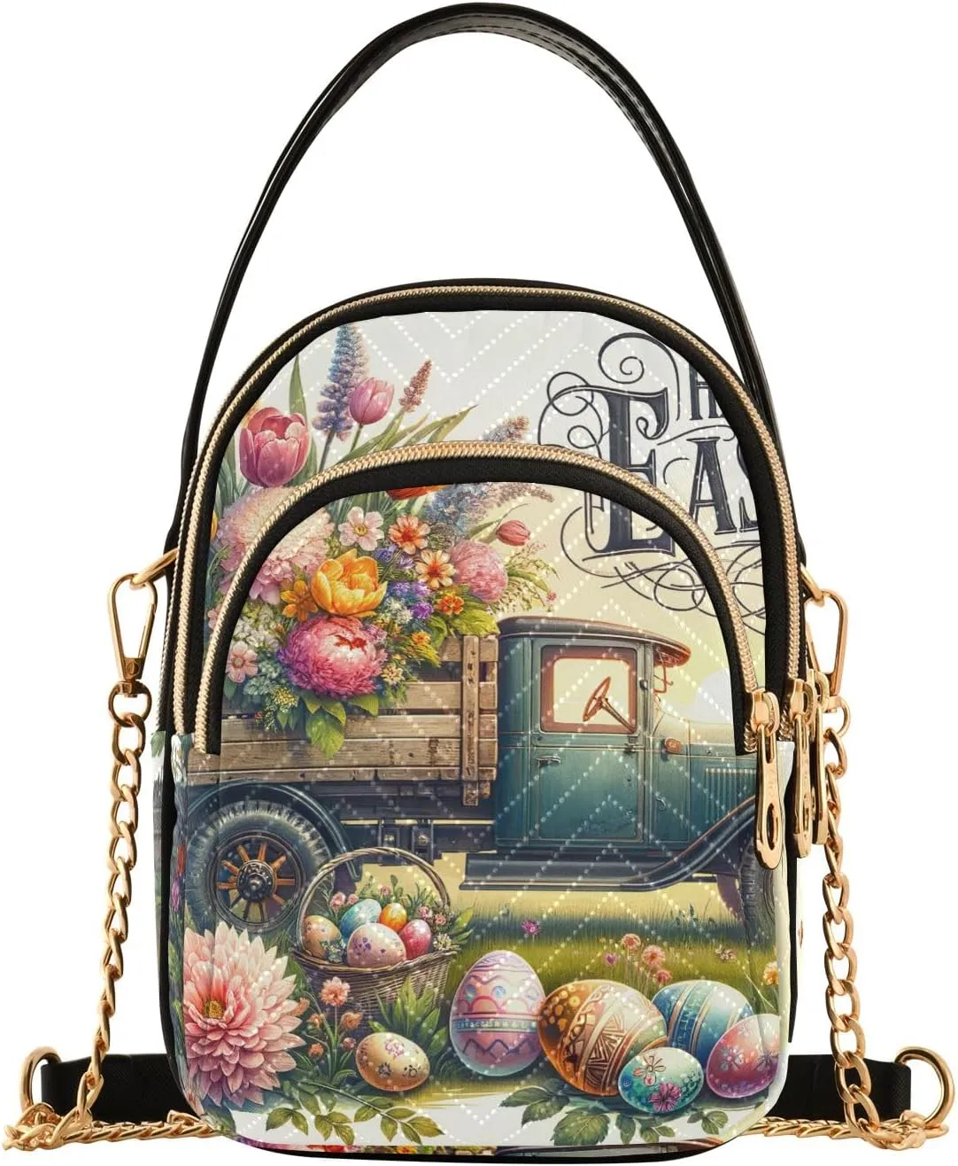 Colorful Cloud Cat Butterflies Purse Bags for Women Cell Phone Bags