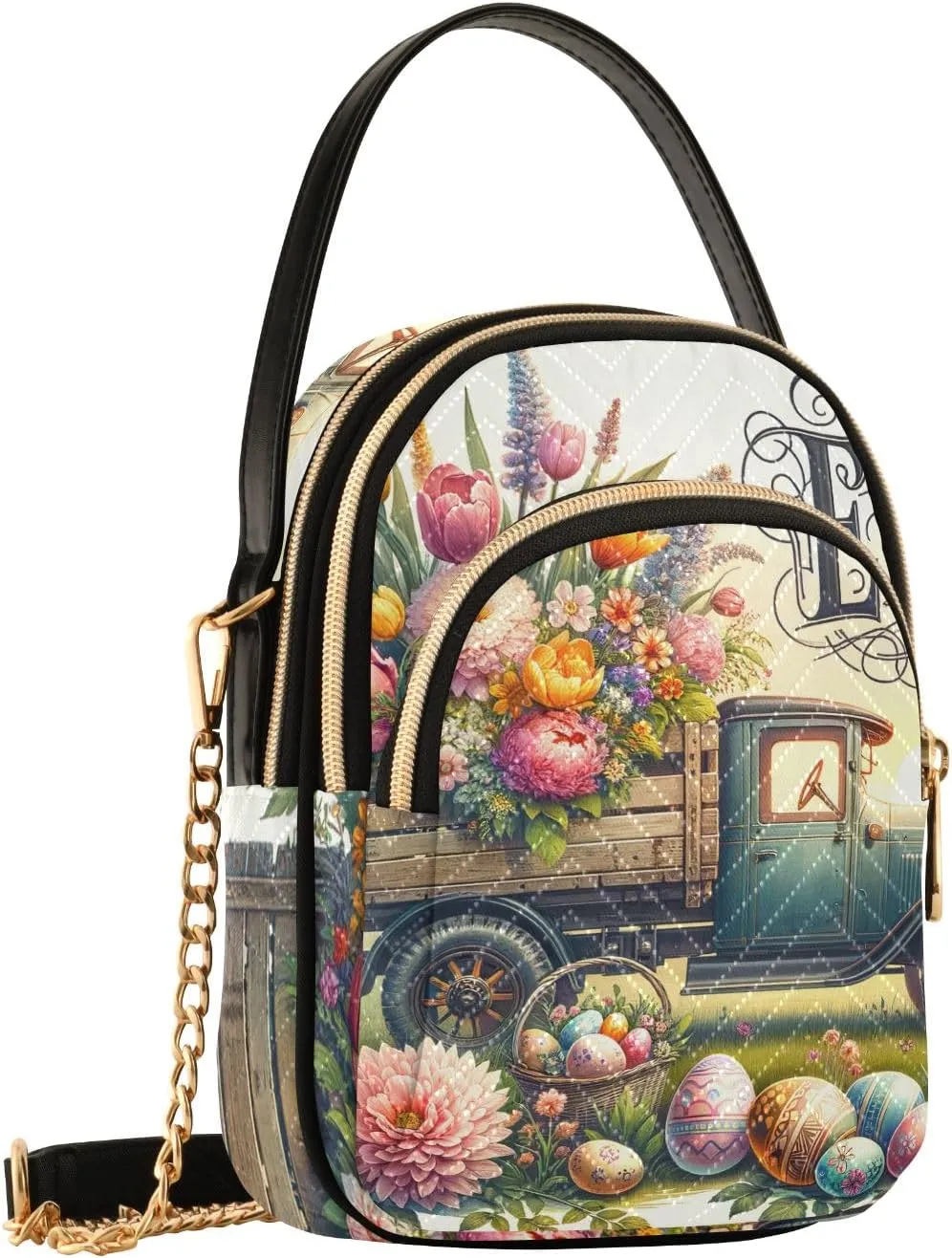 Colorful Cloud Cat Butterflies Purse Bags for Women Cell Phone Bags