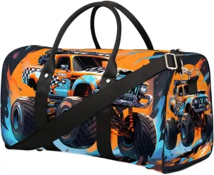 Cool Turck Travel Duffel Bag for Women Men Waterproof Foldable Overnight Weekender Bag Large Capacity Sports Gym Bag