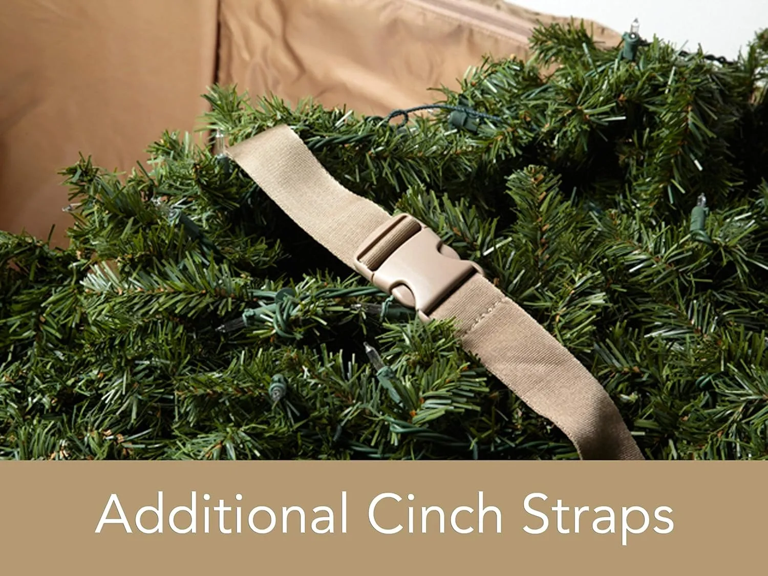 Covermates Keepsakes Christmas Tree Cinch Bag - Superior Protection, Cinch Straps, Fits Up to 9 to 11-Foot Tree - Holiday Storage, Red
