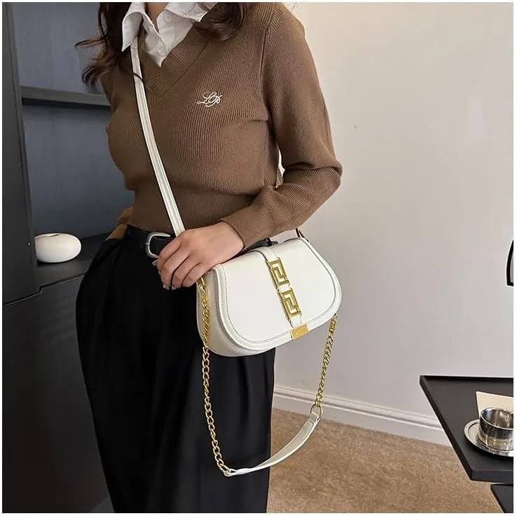 cross-body bag Premium Shoulder Chain Underarm Saddle Bag