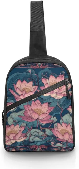 Crossbody Bag for Women Men Chest Bag Cactus And Plants Sling Bag Crossbody Shoulder Bag Sling Backpack