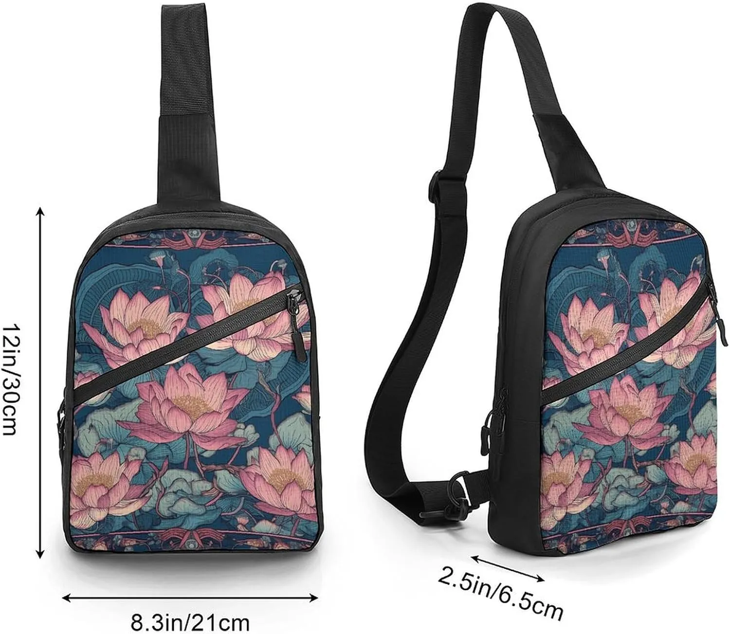 Crossbody Bag for Women Men Chest Bag Cactus And Plants Sling Bag Crossbody Shoulder Bag Sling Backpack