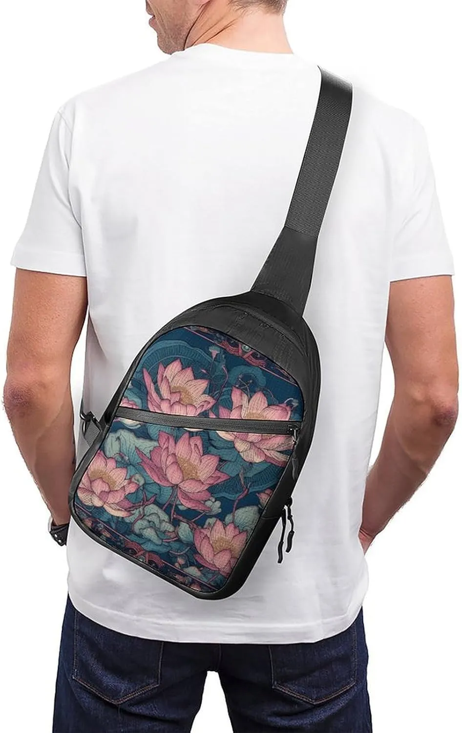 Crossbody Bag for Women Men Chest Bag Cactus And Plants Sling Bag Crossbody Shoulder Bag Sling Backpack