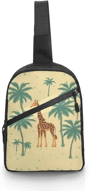 Crossbody Bag for Women Men Chest Bag Glowing Zebra Sling Bag Crossbody Shoulder Bag Sling Backpack