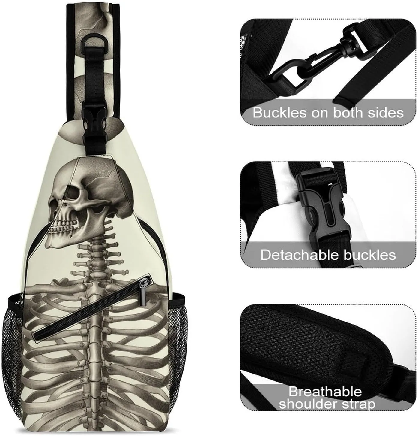 Crossbody Bag for Women Men Chest Bag Jungle Giraffe Sling Bag Crossbody Shoulder Bag Sling Backpack