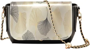 Crossbody Bags for Women Trendy Women's Black Shoulder Bag Small PU Leather Flap Cross Body Bag Handbags