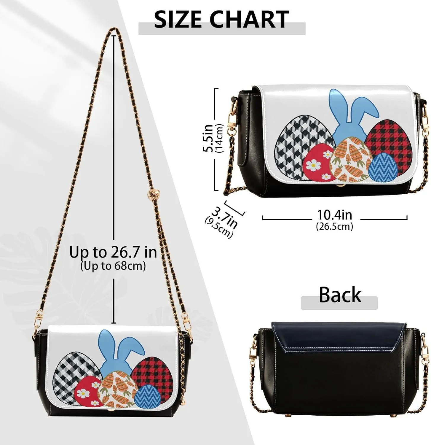 Crossbody Bags for Women Trendy Women's Black Shoulder Bag Small PU Leather Flap Cross Body Bag Handbags