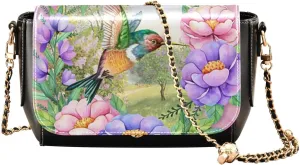 Crossbody Bags for Women Trendy Women's Black Shoulder Bag Small PU Leather Flap Cross Body Bag Handbags