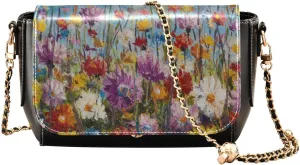 Crossbody Bags for Women Trendy Women's Black Shoulder Bag Small PU Leather Flap Cross Body Bag Handbags