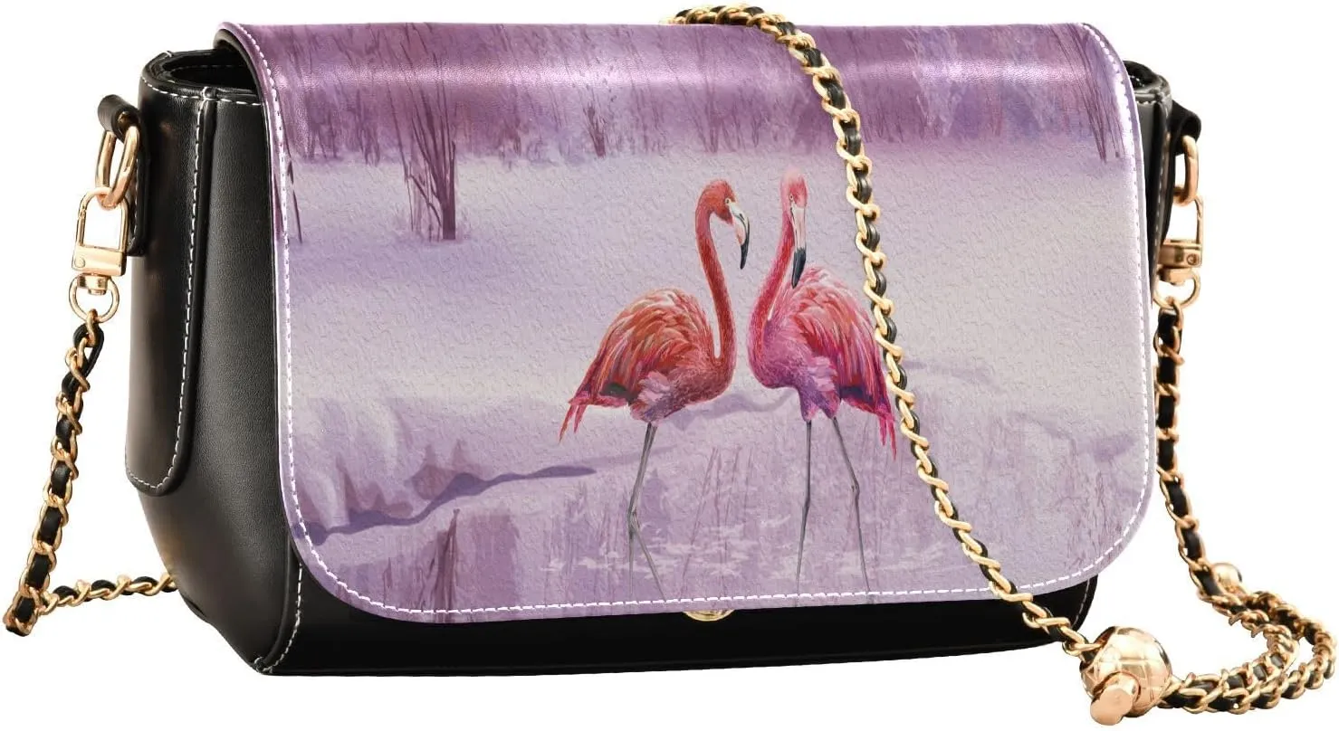 Crossbody Bags for Women Trendy Women's Black Shoulder Bag Small PU Leather Flap Cross Body Bag Handbags