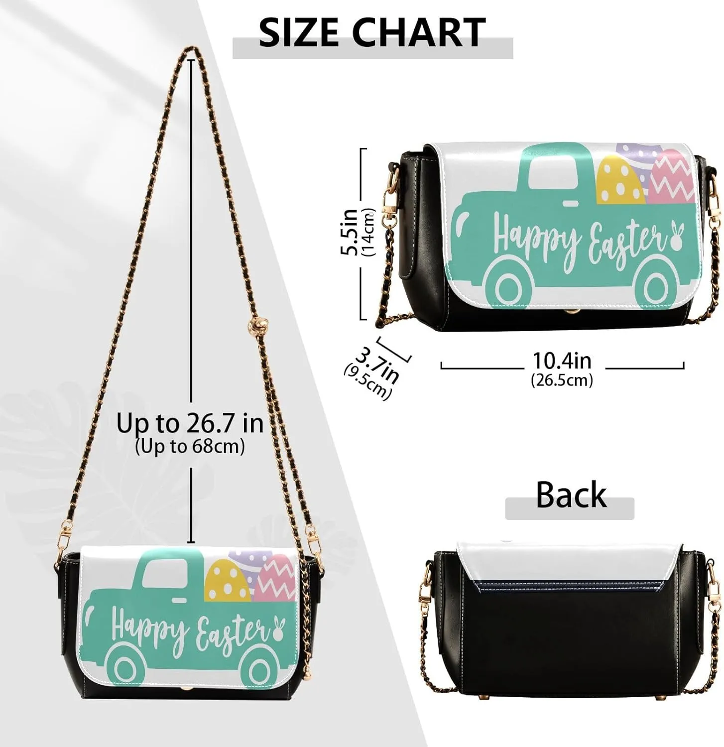 Crossbody Bags for Women Trendy Women's Black Shoulder Bag Small PU Leather Flap Cross Body Bag Handbags