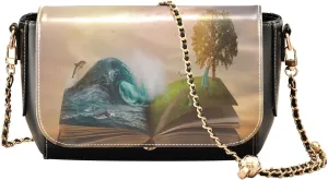 Crossbody Bags for Women Trendy Women's Black Shoulder Bag Small PU Leather Flap Cross Body Bag Handbags