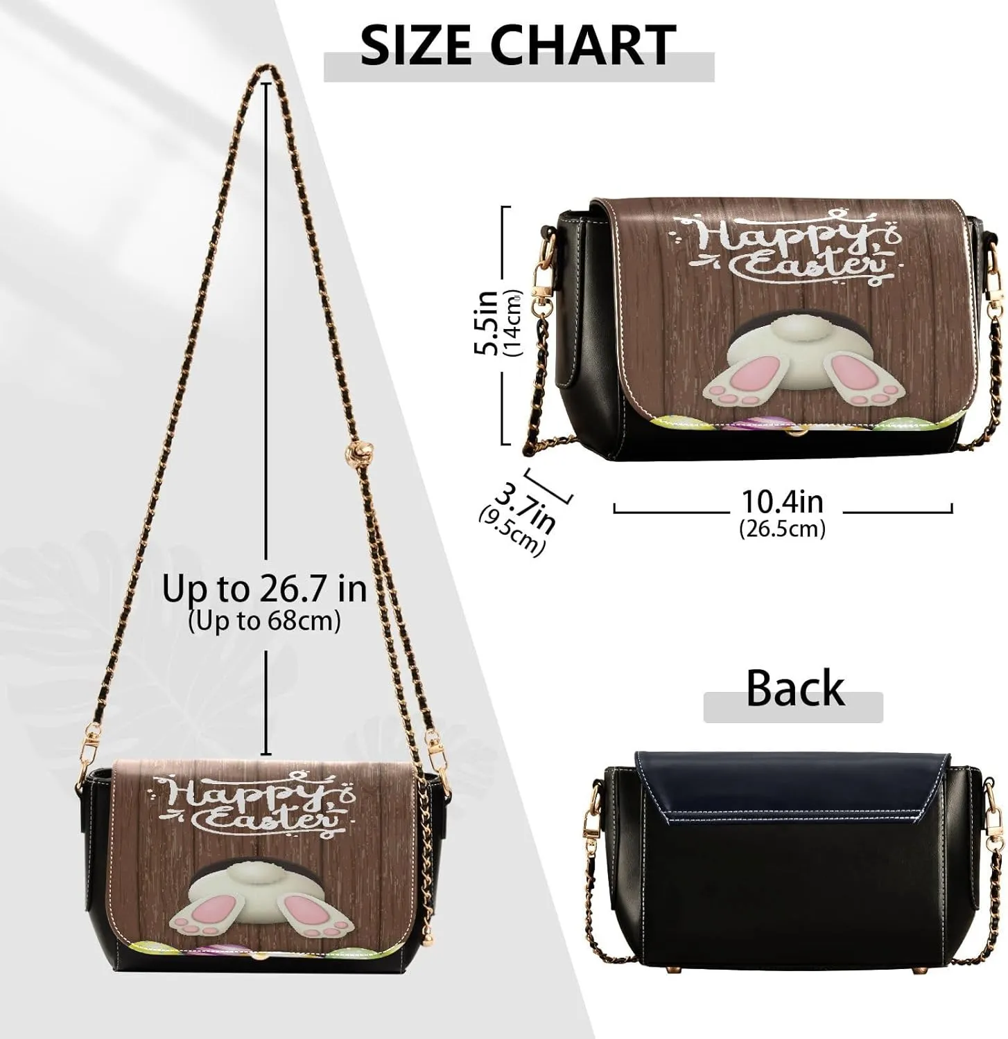 Crossbody Bags for Women Trendy Women's Black Shoulder Bag Small PU Leather Flap Cross Body Bag Handbags