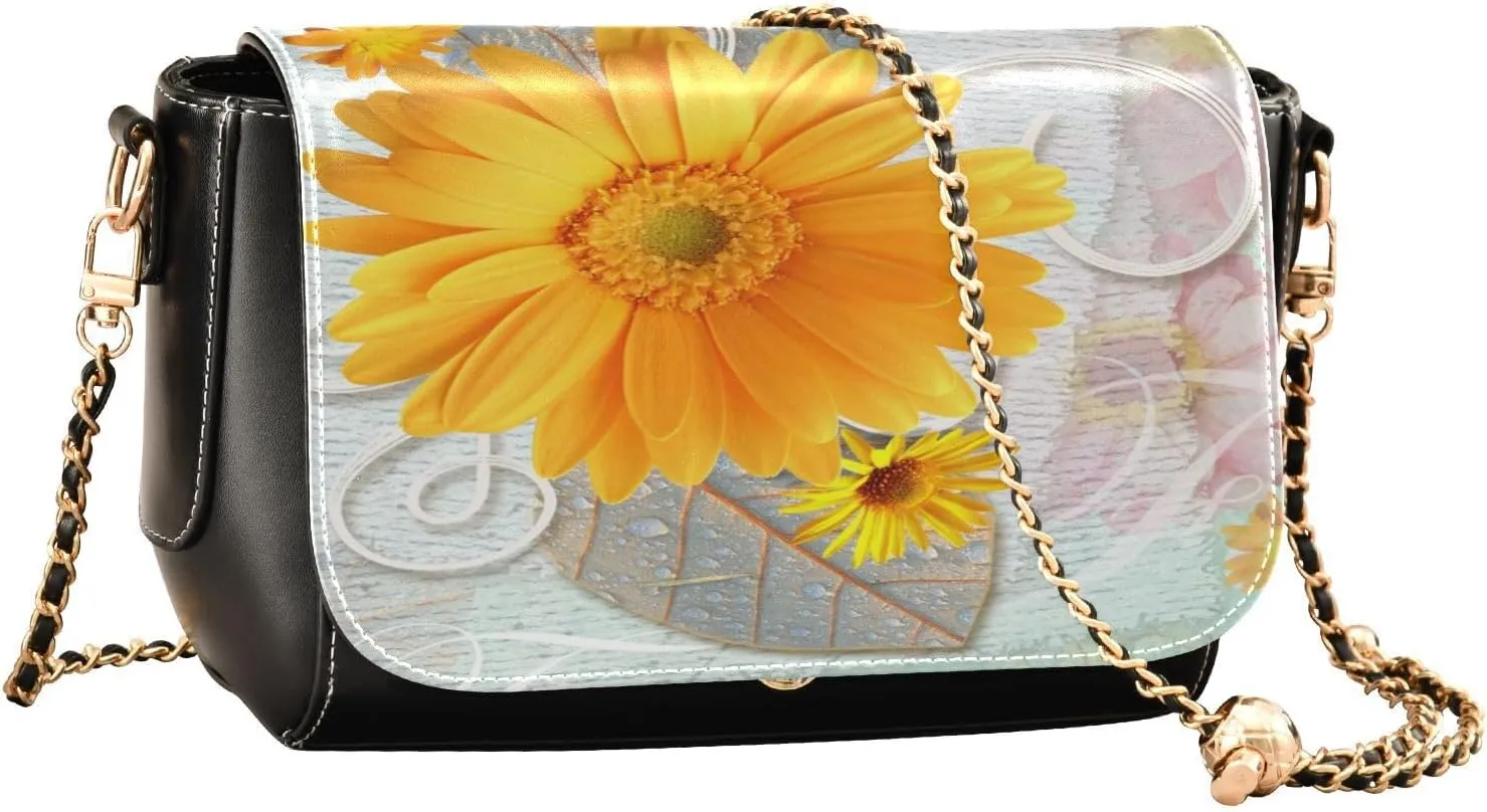 Crossbody Bags for Women Trendy Women's Black Shoulder Bag Small PU Leather Flap Cross Body Bag Handbags