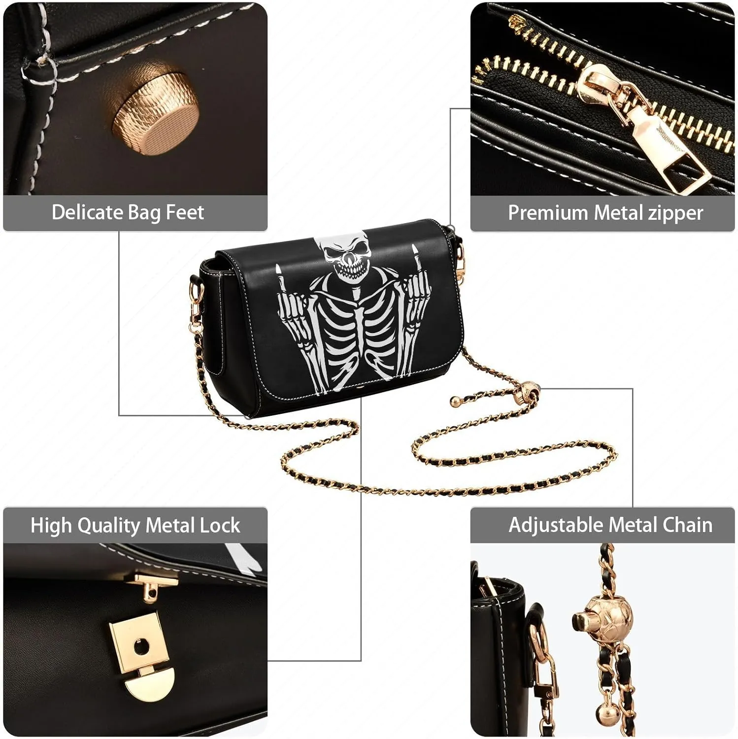 Crossbody Bags for Women Trendy Women's Black Shoulder Bag Small PU Leather Flap Cross Body Bag Handbags
