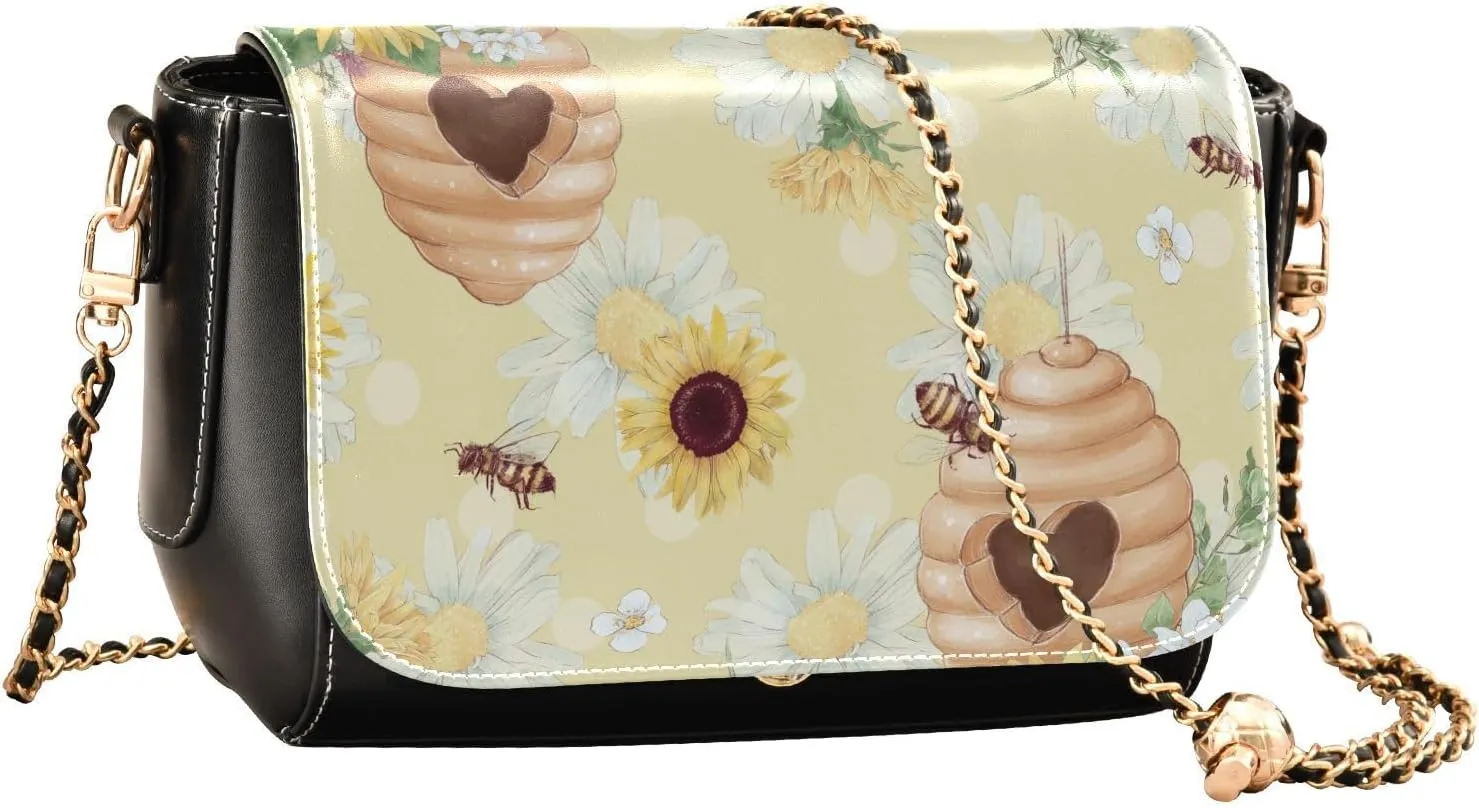 Crossbody Bags for Women Trendy Women's Black Shoulder Bag Small PU Leather Flap Cross Body Bag Handbags