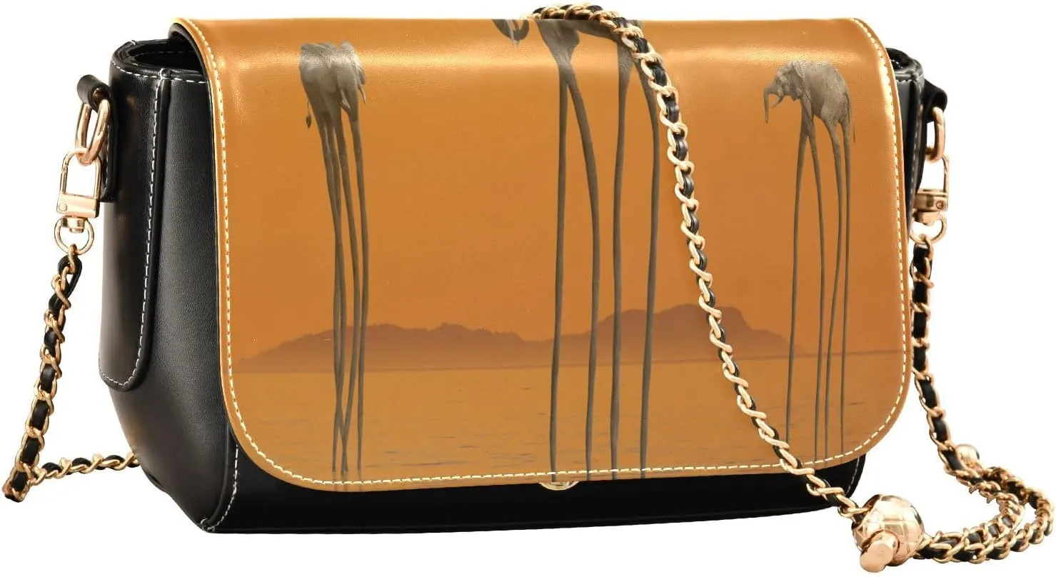 Crossbody Bags for Women Trendy Women's Black Shoulder Bag Small PU Leather Flap Cross Body Bag Handbags