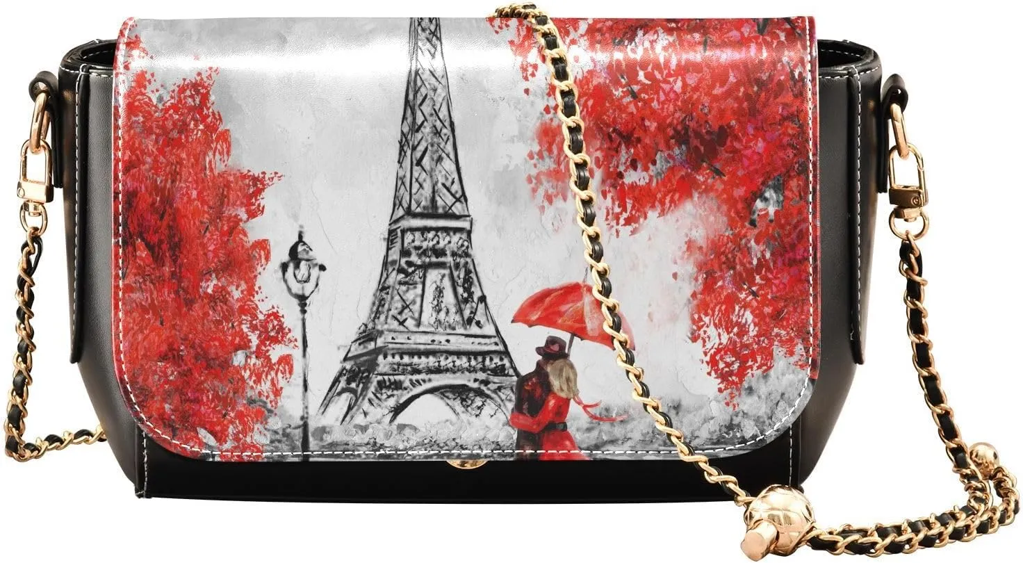 Crossbody Bags for Women Trendy Women's Black Shoulder Bag Small PU Leather Flap Cross Body Bag Handbags