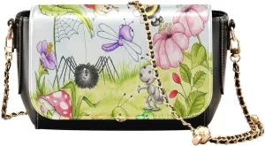 Crossbody Bags for Women Trendy Women's Black Shoulder Bag Small PU Leather Flap Cross Body Bag Handbags