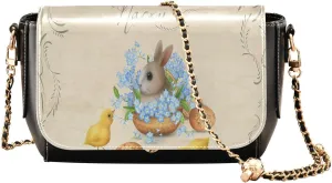 Crossbody Bags for Women Trendy Women's Black Shoulder Bag Small PU Leather Flap Cross Body Bag Handbags